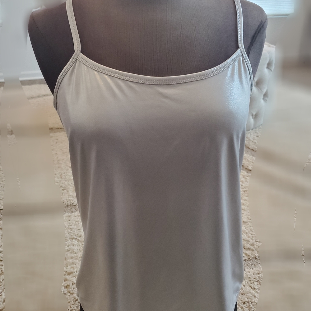 Cache silver shimmer cami